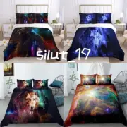 Outer Space Wolf Single/Double/Queen/King Size Doona/Duvet/Quilt Cover Set