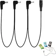 Taicols 1 to 3 Way Daisy Chain Cable Guitar Pedal Power Supply Splitter, Effects Accessories Multi-Plug DC 9V Cord