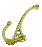 Tradco Hat and Coat Hook Polished Brass H95-P70mm TD3900