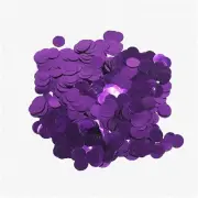 Purple Fizz Party Pops - Glittery Round Dots Confetti for Sparkling Party Decora