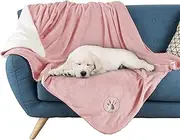 Petmaker Waterproof Pet Blanket – Reversible Pink Throw Protects Couch, Car, Bed from Spills, Stains, or Fur – Dog and Cat Blankets by (50x60)