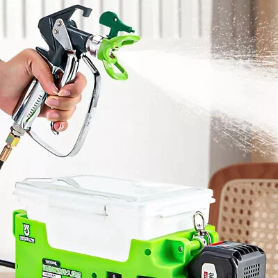 500W High Pressure Airless Sprayer Backpack Latex Paint Sprayer Gun with Batteb0