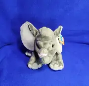 Wild Republic Gray Sitting Baby Elephant Calf Plush 10" NEW