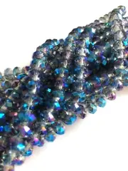 36 Indigo Blue Chinese Crystal Faceted Rondelle Beads 8MM