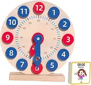 Abaodam 1Set Clock Learning Educational Plaything for Design Cognitive Development Tool for Kindergarten and Early Learning
