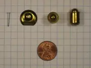 FERUM #300-3/8"-BP STEEL BULLET CATCH, 3/8" DIAMETER, BRASS-PLATED