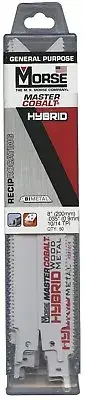 MORSE Master Cobalt Reciprocating Saw Blade 8" x 3/4" 10/14 TPI (50 pack)