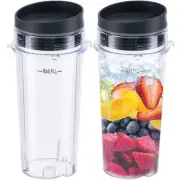 Replacement16oz Blender Cup for Ninja,Single Serve Blender Cup With Lids Set ...