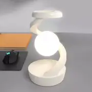 LED 360° Rotating Night Light with Wireless Charger Cordless Desk Lamp Rechargea