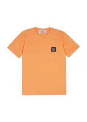 Stone Island Kids Logo Cotton T-shirt (2-4 Years) - Orange - 04YR (4 Years) 04YR (4 years)