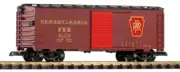 PIKO 38825 G Scale PRR Steel Boxcar 81374, Tuscan (New #)