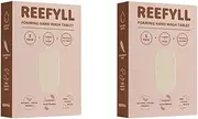 Reefyll Foaming Hand Soap 5 Refill Tablets, Dissolvable Plastic Free Hand Wash Pods, Just Add Water to Transform to Velvety Foam, Tropical Coconut Scent Duo Pack