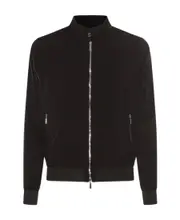 Long-sleeved high-collar casual jacket IT52,IT50,IT56,IT48 Black