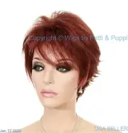 MICKI | Lace Front Monotop Wig | AUTHENTIC Envy Wig | Dark Red | DISPLAY MODEL