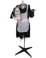 Northlight 57in Animated LED Lighted Head-In-Hand Skeleton Decoration