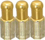 CLISPEED 3pcs Essential Oil Roller Bottles Glass with Dropper Roll Containers for Perfume Essential Oils Smooth Rolling Bead Design for Even Application