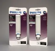 NEW X2 Philips 8.5w LED COOL WHITE LIGHT Dimmable Light Bulbs PL-C / PL-T 4-Pin