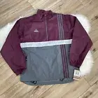 NWT Vintage Rare Adidas Quarter Zip Pullover Jacket Windbreaker Mens Small