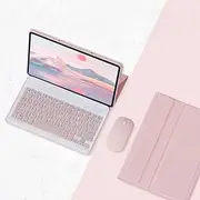 Jarttarn Keyboard Case with Mouse for Lenovo Tab P11 Pad Plus 2023 11.5 Inch TB350FU/TB350XU, Bluetooth Keyboard, Protection Soft Cover, Flip Stand for Tab P11 Pad Plus (Pink)