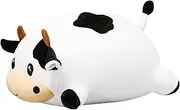 Cow Stuffed Animals 13.7” Cow Plush Pillow Stuffed Dolls Hugging Pillow with Zipper, Plush Toys Dolls Gifts for Kids Girls Boys