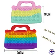 20CM Pop Bubble Toy Fidget Pencil Case Bag Sensory Toy ADHD Educational School