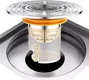 Bathroom Sink Stopper | Floor Hair Catcher Removable Drain Stopper - Anti-Clogging Sink Filter Backflow Bathtub Converter for Hotel & Basin