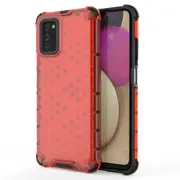 2PCS Shockproof Case for Samsung A32 4G Honeycomb Phone Cover for Galaxy A32 4G - Red Samsung A32 4G
