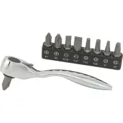 Klutch 11-Pc. Offset Micro Bit Driver Set, 1/4in. Drive