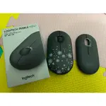 LOGITECH 羅技 M350無線靜音滑鼠 送雪花蓋子