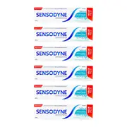 6PK Sensodyne Fluoride Toothpaste 160g Deep Clean Daily Care 24/7 Sensitivity