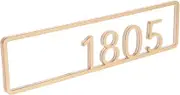Hoement Elegant Stylish Wall Address Numbers for House Hotel Ktv Mailbox 6 Silver