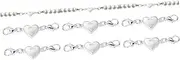 STOBOK Sets Magnetic Necklace Clasp Heart Shape Material Fashionable Easy to Use Pcs