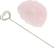 Natural Stone Crystal Table Card Holder Hand Polished Memo Note Clip for Weddings Home Decor Office Use Design with Unique Craftsmanship Loved Ones