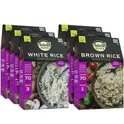 Natural Heaven Rice Sampler Hearts of Palm Rice Brown Rice White Rice Gluten ...