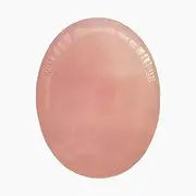 Natural Rose Quartz Crystal Thumb Worry Stone,Stress Relax Healing Reiki Crystal Pocket Palm Stones