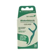5 x Wisdom Naturals Floss Picks 30 Pack