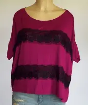 New Buffalo David Bitton Women's Top Blouse Rose Size XS ($79)
