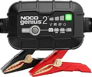 NOCO GENIUS2AU, 2A Smart Battery Charger, 6V and 12V Portable Car Battery Charger, Battery Maintainer, Trickle Charger and Desulfator for Automotive, Motorcycle, Motorbike, AGM and Lithium Batteries