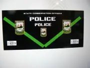 Kentucky State Game Warden Police Car Decals 1:64 two for one money
