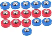 Kisangel Table Soccer Game Accessories 16pcs Sliding Beads for Shuffleboard Tabletop Game