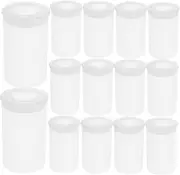 200pcs Film Box Film Container Art Beads Storage Empty Canister Case Small Accessories Organizer Small Accessories Storage Keys Holder Fish Hook Storage Plastic Transparent