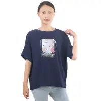 在飛比找momo購物網優惠-【GT】春夏時尚精選-冰絲系列圓領文青藝術印花短袖衫(圓領 