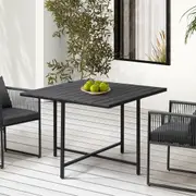 Livsip Outdoor Dining Table Furniture Lounge Patio Garden Setting Wood-Plastic