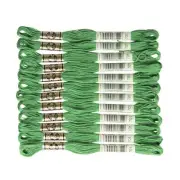 DMC 6-Strand Embroidery Cotton Floss, Light Christmas Green