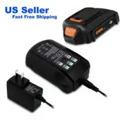 Lizone 20V 4.0Ah for WORX WA3578 20V PowerShare 4.0 Ah Battery and Charger