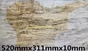 Figure Archtop Guitar Drop Top Spalted Maple Wood Luthier Supply Tonewood