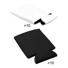 10x Beer Can Sleeves Beer Can Coolers Neoprene Drink Cooler Sleeves for Cans and