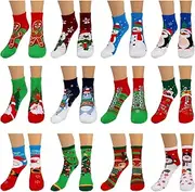 STOBOK 12 Pairs Chrismas Socks Advent Calendar 2023 Christmas Countdown Cotton Socks Christmas Countdown Calendar for Women, Girls (4pairs Long Socks and 8pairs Short Socks)