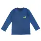 【Crocodile Junior 小鱷魚童裝】『小鱷魚童裝』純棉素色T恤-棕藍色(U62408-54-小碼款)