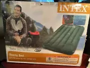 NEW IN BOX Intex Twin Size Classic Downy Inflatable Air Bed Mattress Green CAMP